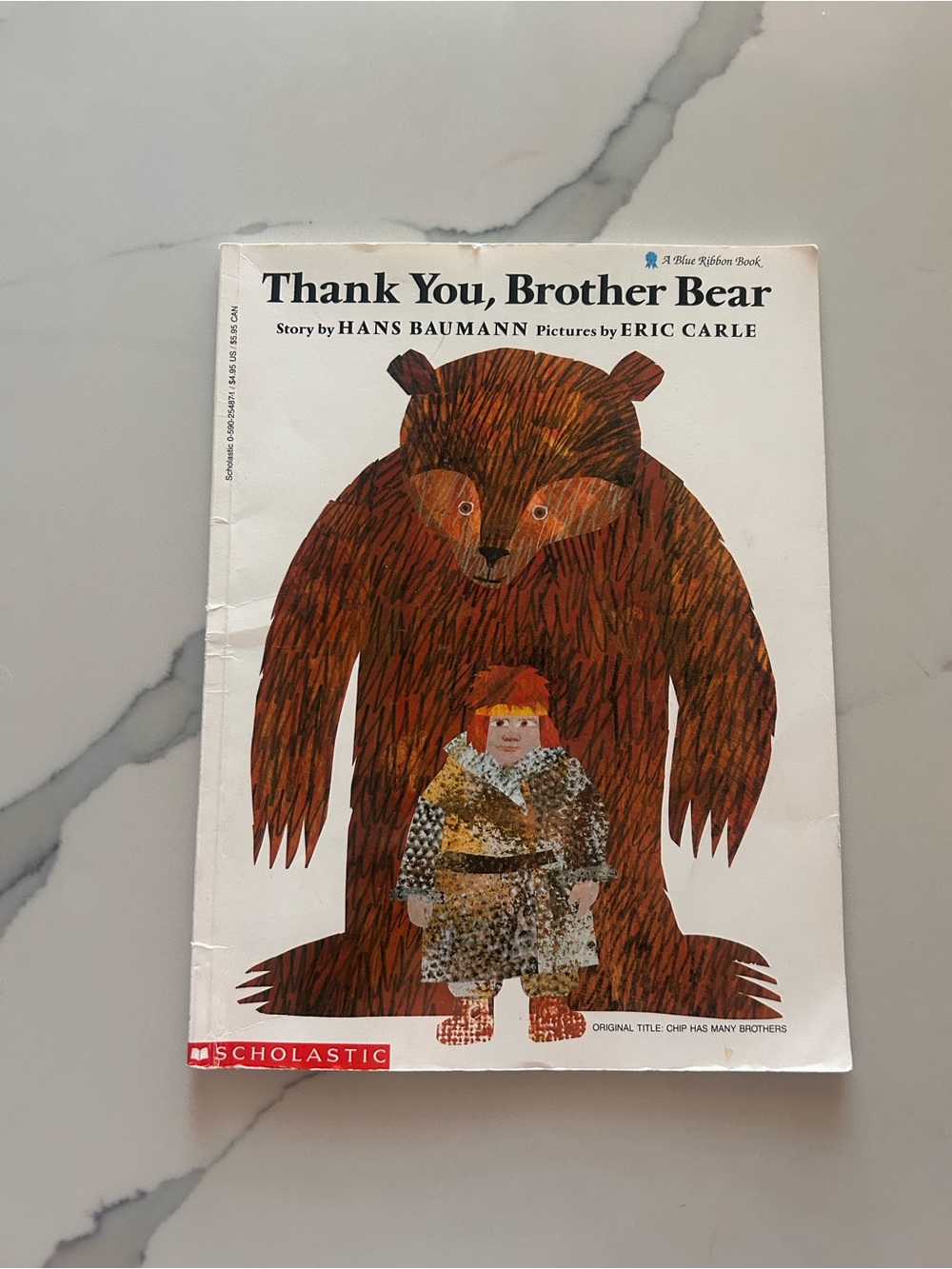 Thank You, Brother Bear paperback book